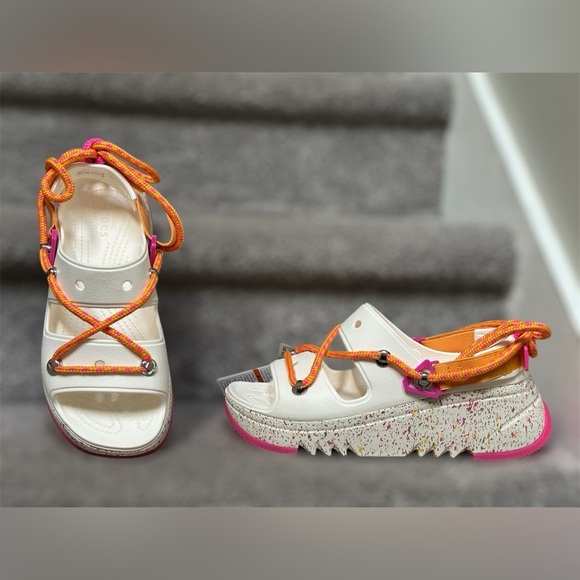 CROCS Shoes - NEW HTF Crocs Hiker Xscape Festival Sandals in Chalk Women’s 10 RARE
